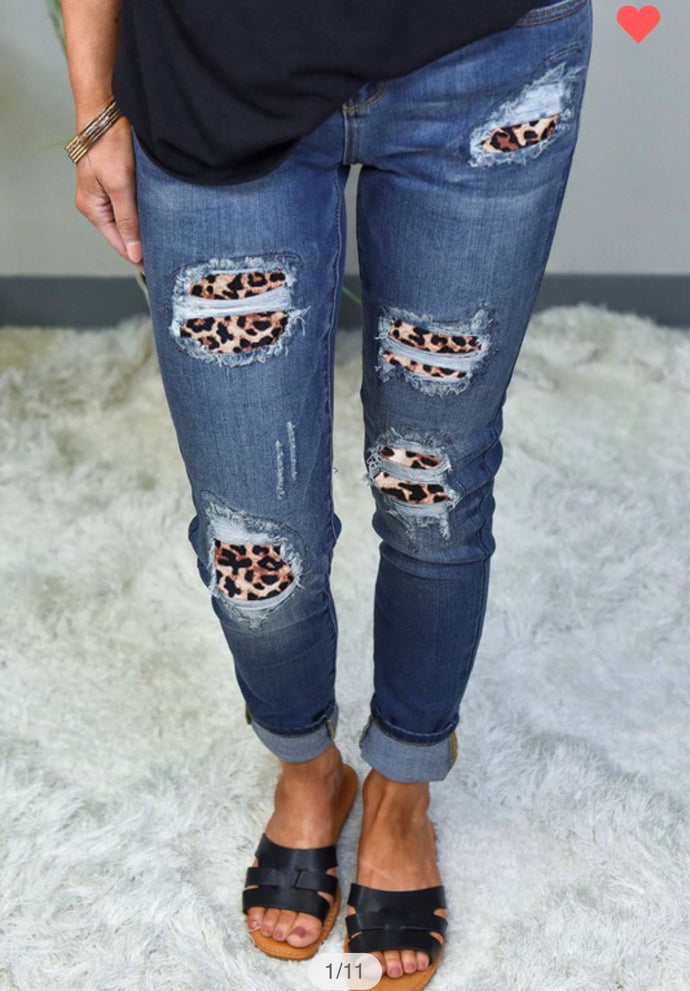 LEOPARD JEANS
