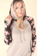 Load image into Gallery viewer, FLORAL SLEEVE HOODIE