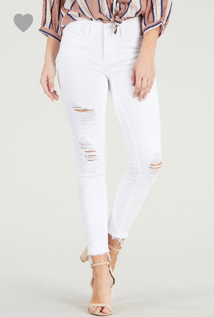 JUDY BLUE WHITE JEANS - SKINNY FIT